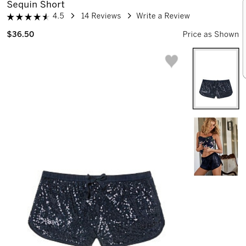 Victoria Secret sequin short